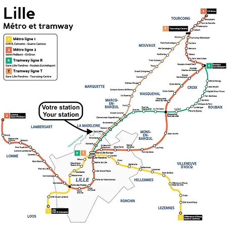 Apartman Stmaur Equipped With Elevator Lille